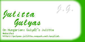 julitta gulyas business card